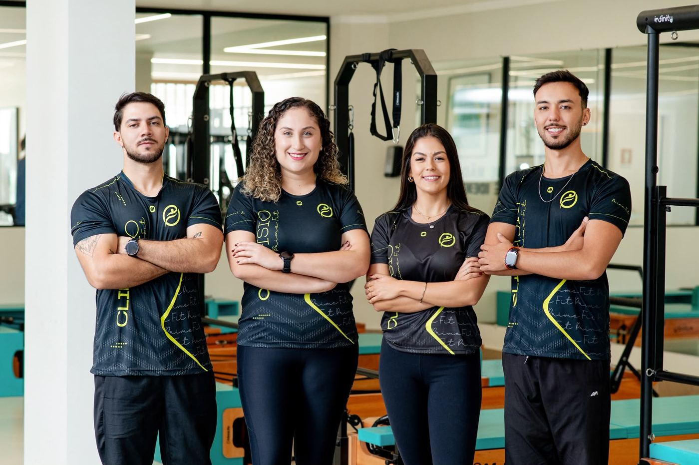 Equipe Clinifisio no estúdio de Pilates